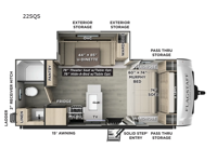 Flagstaff Micro Lite 22SQS Floorplan Image