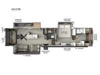 Flagstaff Classic 401CFB Floorplan Image