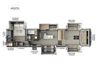 Flagstaff Classic 402CFL Floorplan Image