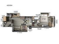 Flagstaff Classic 405CBH Floorplan Image