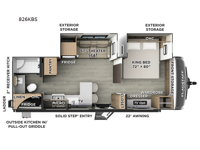 Flagstaff Classic 826KBS Floorplan Image