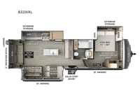 Flagstaff Classic 832lKRL Floorplan Image
