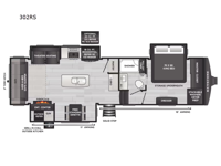 Alpine Avalanche Edition 302RS Floorplan Image