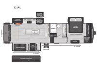 Alpine Avalanche Edition 321RL Floorplan Image