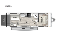 Wildwood X-Lite 251SSXL Floorplan Image