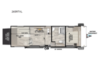 Wildwood X-Lite 265RTXL Floorplan Image