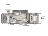 Wildwood X-Lite 28VBXL Floorplan Image