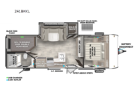 Wildwood X-Lite 241BHXL Floorplan Image