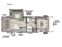 Wildwood X-Lite 24RLXL Floorplan Image