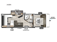 Wildwood X-Lite 24ZEN Floorplan Image