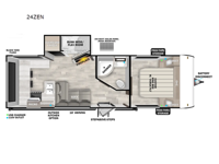 Wildwood X-Lite 24ZEN Floorplan Image