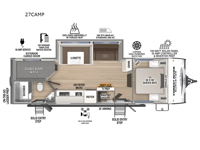 Surveyor Camp Series 27CAMP Floorplan Image