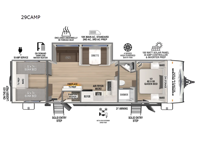 Surveyor Camp Series 29CAMP Floorplan Image