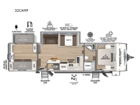 Surveyor Camp Series 32CAMP Floorplan Image