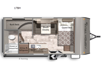 Aspen Trail Mini 17BH Floorplan Image