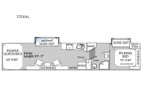 Genesis Supreme 37CKXL Floorplan Image
