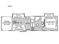 Genesis Supreme 28CRT Floorplan Image