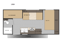Sun Lite LTD 19BH Floorplan Image