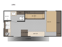 Sun Lite LTD 19RK Floorplan Image