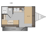 Sun Lite LTD 13BD Floorplan Image