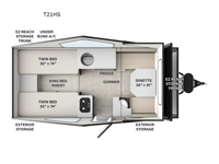 Flagstaff Hardside T21HS Floorplan Image