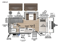 Surveyor Legend 19BHLE Floorplan Image