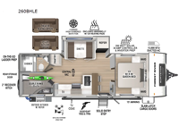 Surveyor Legend 260BHLE Floorplan Image