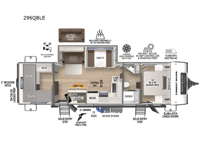 Surveyor Legend 296QBLE Floorplan Image