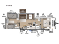 Surveyor Legend 303BHLE Floorplan Image
