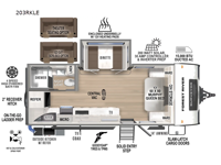 Surveyor Legend 203RKLE Floorplan Image