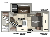 Tracer 195RB Floorplan Image