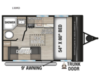 Sportsmen Classic 130RD Floorplan Image