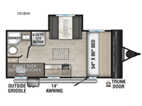 Sportsmen Classic 191BHK Floorplan Image