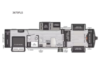 Sprinter 3670FLS Floorplan Image