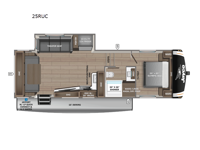 Eagle HT 25RUC Floorplan Image