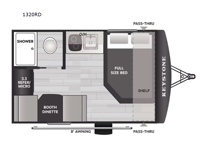 Springdale Mini 1320RD Floorplan Image