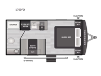 Springdale Mini 1700FQ Floorplan Image