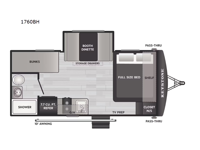 Springdale Mini 1760BH Floorplan Image