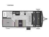 Springdale Mini 2300MBBH Floorplan Image