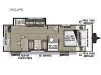 Sienna SA231VRK Floorplan Image