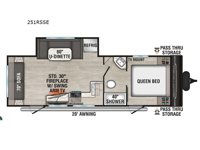 Sportsmen SE 251RSSE Floorplan Image