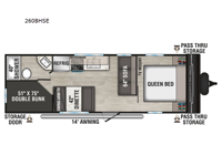 Sportsmen SE 260BHSE Floorplan Image
