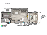 Salem Cruise Lite 263BHXL Floorplan Image
