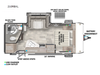 Salem Cruise Lite 210RBXL Floorplan Image