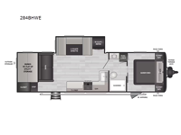 Hideout Sport 284BHWE Floorplan Image