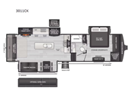 Alpine 3011CK Floorplan Image