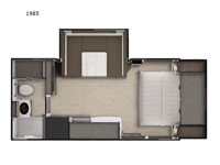 Lance Travel Trailers 1985 Floorplan Image