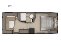 Lance Travel Trailers 2075 Floorplan Image