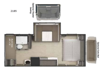 Lance Travel Trailers 2185 Floorplan Image