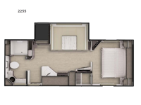 Lance Travel Trailers 2255 Floorplan Image